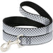 Dog Leash - Checker Black/White Fade Out Dog Leashes Buckle-Down   