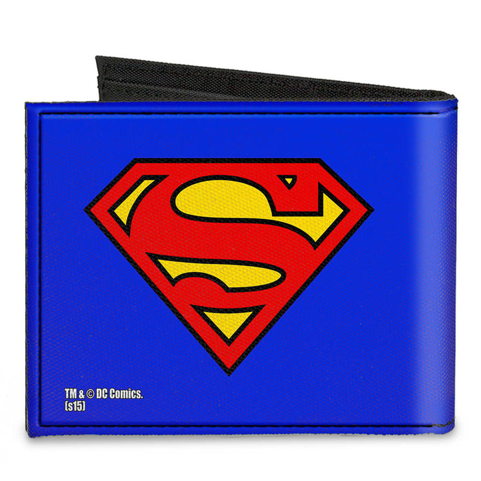 Canvas Bi-Fold Wallet - Superman Blue Canvas Bi-Fold Wallets DC Comics   