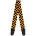 Guitar Strap - Checker Black Gold Guitar Straps Buckle-Down   