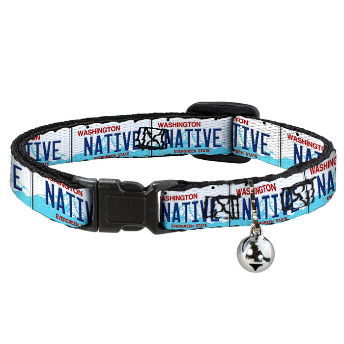 Cat Collar Breakaway - Washington License Plate NATIVE Breakaway Cat Collars Buckle-Down   