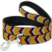 Dog Leash - Chevron Weave Gold/Purple/White Dog Leashes Buckle-Down   
