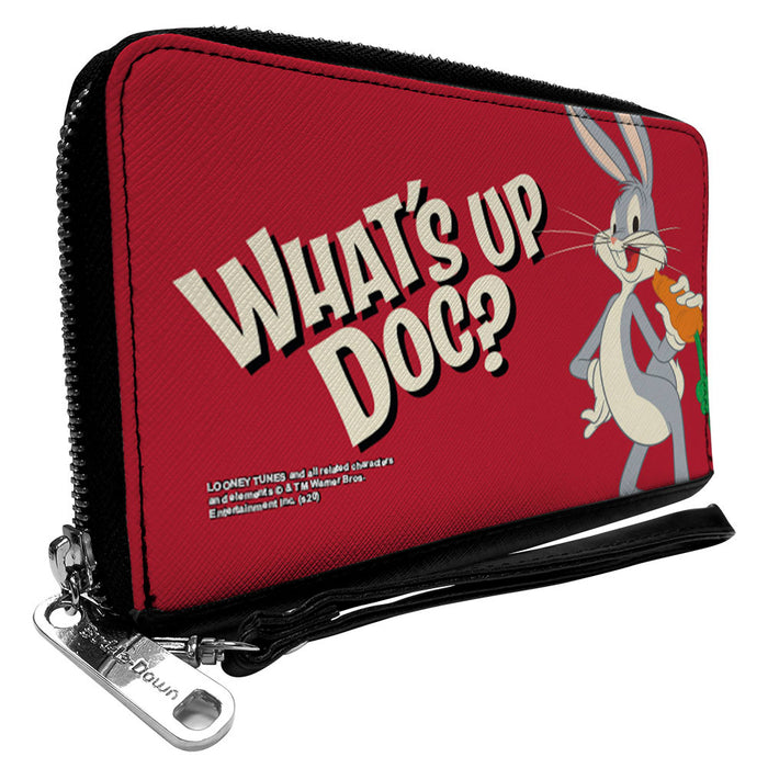 Women's PU Zip Around Wallet Rectangle - Looney Tunes Bugs Bunny