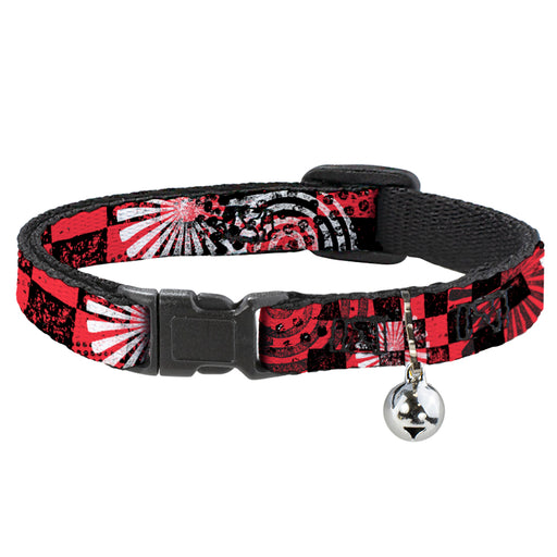 Cat Collar Breakaway - Grunge Chaos Red Breakaway Cat Collars Buckle-Down   