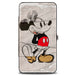 Hinged Wallet - Mickey Mouse Standing Pose Modern + Retro Sketches Hinged Wallets Disney   