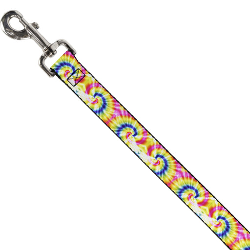 Dog Leash - Tie Dye Swirl Multi Color/White Dog Leashes Buckle-Down   