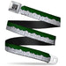 BD Wings Logo CLOSE-UP Full Color Black Silver Seatbelt Belt - Colorado Mountains Green/White/Gray Text Webbing Seatbelt Belts Buckle-Down   