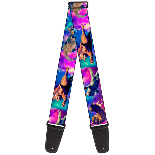 Guitar Strap - Cats in Space Pinks Blues Guitar Straps Buckle-Down   
