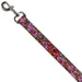 Dog Leash - Born to Blossom CLOSE-UP Pink Dog Leashes Buckle-Down   