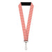 Lanyard - 1.0" - Frosty the Snowman Candy Cane Stripe Red White Lanyards Warner Bros. Holiday Movies   