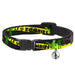 Cat Collar Breakaway - Zombies Biohazard Black Yellow Green Breakaway Cat Collars Buckle-Down   