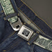 BD Wings Logo CLOSE-UP Full Color Black Silver Seatbelt Belt - 100 Dollar Bill CLOSE-UP/Triple Benjamin Webbing Seatbelt Belts Buckle-Down   