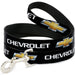 Dog Leash - Chevy Bowtie Black/Gold Logo REPEAT Dog Leashes GM General Motors   
