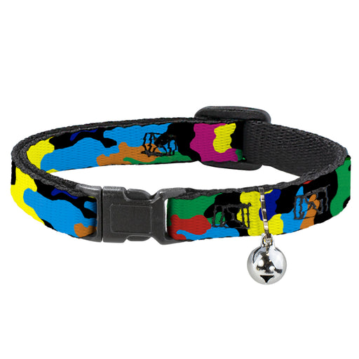 Cat Collar Breakaway - Camo Multi Neon Breakaway Cat Collars Buckle-Down   