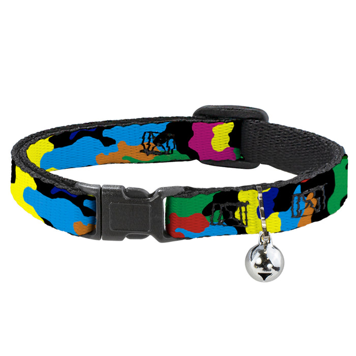 Cat Collar Breakaway - Camo Multi Neon Breakaway Cat Collars Buckle-Down   