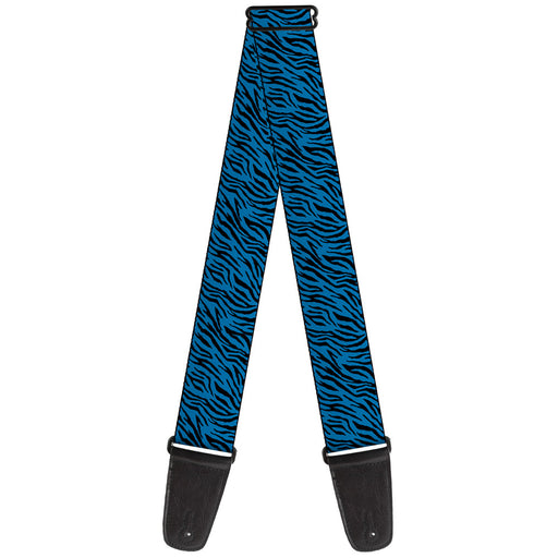 Guitar Strap - Zebra 2 Turquoise Guitar Straps Buckle-Down   