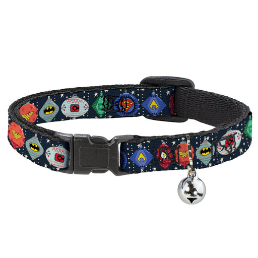 Cat Collar Breakaway with Bell - DC Comics Justice League Holiday Ornament Icons and Stars Breakaway Cat Collars DC Comics   