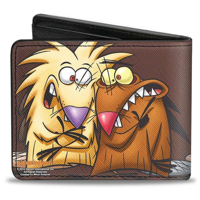 Bi-Fold Wallet - Angry Beavers Norbert & Daggett CLOSE-UP Pose Bi-Fold Wallets Nickelodeon   