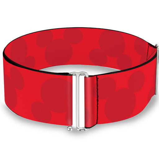 Cinch Waist Belt - Mickey Mouse Head Silhouette Flip Reds Womens Cinch Waist Belts Disney   