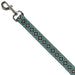Dog Leash - Geometric6 Navy/Turquoise/Gold Dog Leashes Buckle-Down   
