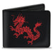 Bi-Fold Wallet - Dragon Reflection Black Reds Bi-Fold Wallets Buckle-Down   