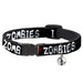 Cat Collar Breakaway - I "Heart" ZOMBIES Bloody Splatter Black White Red Breakaway Cat Collars Buckle-Down   