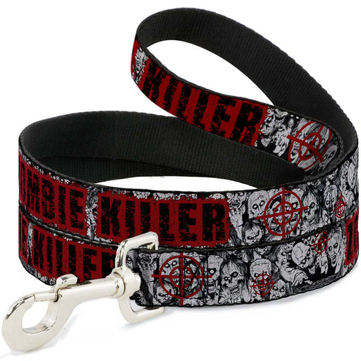 Dog Leash - ZOMBIE KILLER w/Stacked Zombies Sketch Dog Leashes Buckle-Down   
