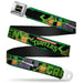 Classic TMNT Logo Full Color Seatbelt Belt - Classic TEENAGE MUTANT NINJA TURTLES Logo/Group Pose5/LEAN MEAN & GREEN Webbing Seatbelt Belts Nickelodeon   