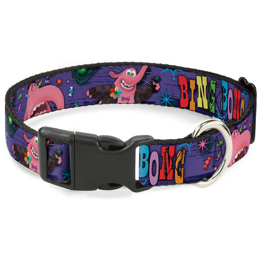 Plastic Clip Collar - BING BONG Poses/Candy Purples/Multi Color Plastic Clip Collars Disney   
