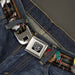 BD Wings Logo CLOSE-UP Full Color Black Silver Seatbelt Belt - Dream Catcher Cats Webbing Seatbelt Belts Buckle-Down   