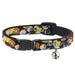 Cat Collar Breakaway with Bell - Nick 90's Rewind 16-Character Poses Navy Blue Breakaway Cat Collars Nickelodeon   