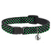 Cat Collar Breakaway - Mini Checker Black Gray 3 Green Breakaway Cat Collars Buckle-Down   