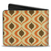 Bi-Fold Wallet - Wallpaper1 Ogee Tan Orange Brown Bi-Fold Wallets Buckle-Down   