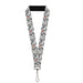 Lanyard - 1.0" - Bugs Bunny Expressions Stacked White Black Gray Lanyards Looney Tunes   