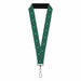 Lanyard - 1.0" - Harry Potter Slytherin Crest Plaid Greens Gray Lanyards The Wizarding World of Harry Potter Default Title  
