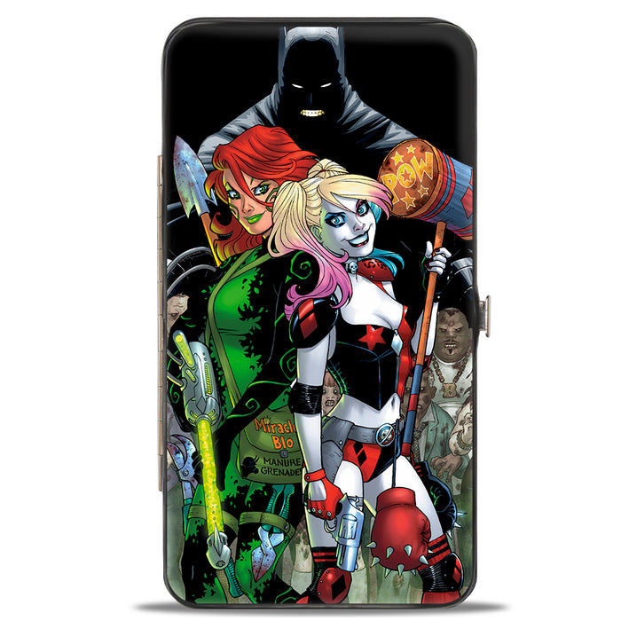 Hinged Wallet - Harley Quinn Issue #3 Poison Ivy & Harley Quinn Cover Pose Batman Shadow Hinged Wallets DC Comics   