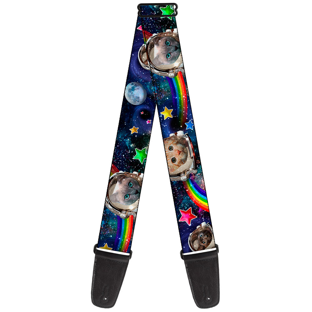 Cats in 2024 Space Handmade Guitar Strap