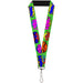 Lanyard - 1.0" - Sound Effects Green Multi Color Lanyards Buckle-Down   
