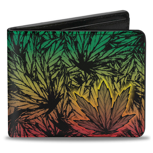 Bi-Fold Wallet - Marijuana Haze Rasta Rasta Bi-Fold Wallets Buckle-Down   