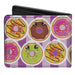 Bi-Fold Wallet - Sprinkle Donut Expressions Pink Bi-Fold Wallets Buckle-Down   