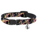 Cat Collar Breakaway - Plaid Black Yellow Red Blue Orange Breakaway Cat Collars Buckle-Down   