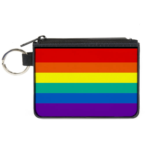 Canvas Zipper Wallet - MINI X-SMALL - Rainbow Print Canvas Zipper Wallets Buckle-Down   