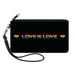 Canvas Zipper Wallet - SMALL - LOVE IS LOVE Heart Black Rainbow Canvas Zipper Wallets Buckle-Down   