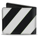 Bi-Fold Wallet - Diagonal Stripes6 White Black Bi-Fold Wallets Buckle-Down   
