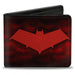 Bi-Fold Wallet - Red Hood Logo Monogram Black-Red Fade Red White Bi-Fold Wallets DC Comics   