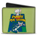 Bi-Fold Wallet - Animaniacs PINKY AND THE BRAIN Pose Greens Blue Bi-Fold Wallets Animaniacs   