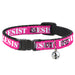 Cat Collar Breakaway - RESIST Stencil Pink White Breakaway Cat Collars Buckle-Down   