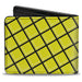Bi-Fold Wallet - Wire Grid Yellow Black Gray Bi-Fold Wallets Buckle-Down   