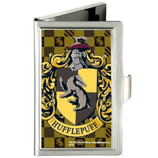Business Card Holder - SMALL - Hufflepuff Crest FCG Golds Black Business Card Holders The Wizarding World of Harry Potter Default Title  