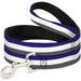 Dog Leash - Stripes Purple/White/Gray Dog Leashes Buckle-Down   