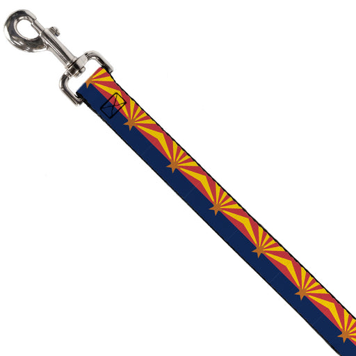 Dog Leash - Arizona Flag Red/Yellow/Gold/Blue Dog Leashes Buckle-Down   